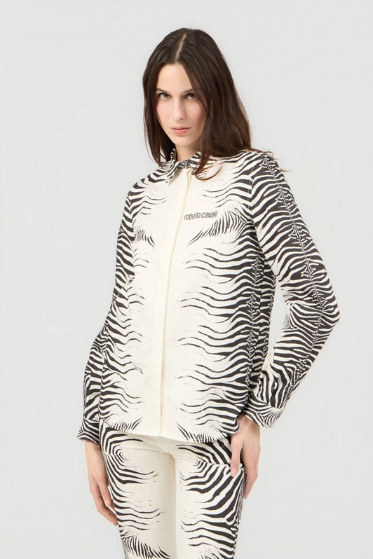 RC Zebra Print Shirt WHITE/BLACK ZEBRA SOJ70J-DL011