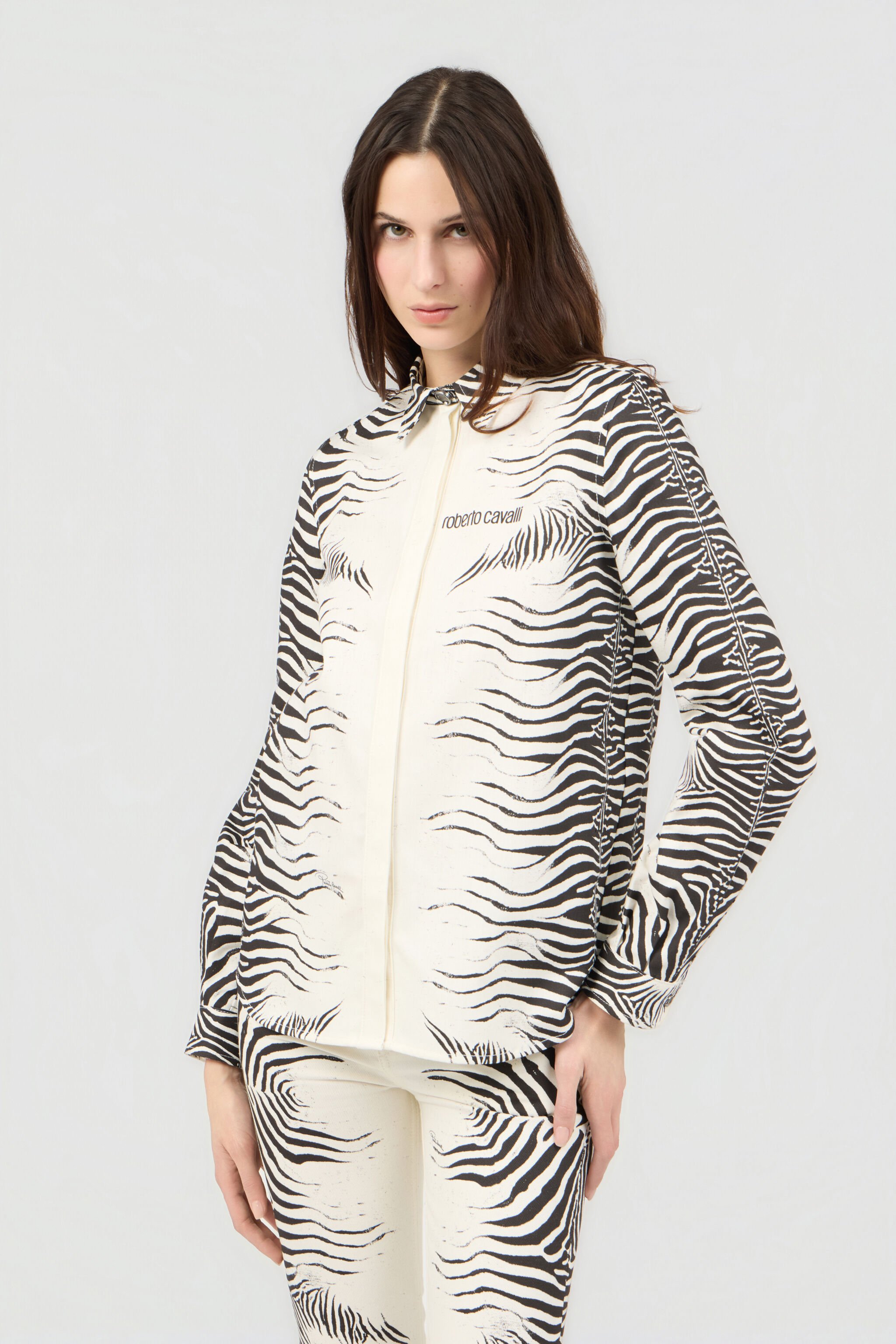 RC Zebra Print Shirt WHITE/BLACK ZEBRA SOJ70J-DL011