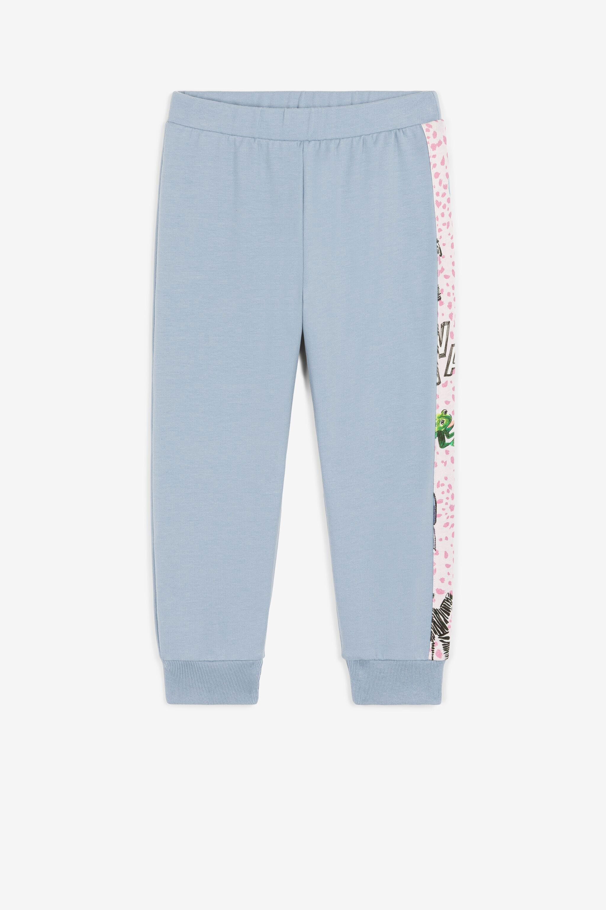 JU Logo And Wildlife-Print Sweatpants Light blue PJT253-CF050