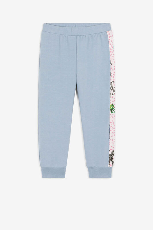 JU Logo And Wildlife-Print Sweatpants JU Logo And Wildlife-Print Sweatpants Light blue PJT253-CF050