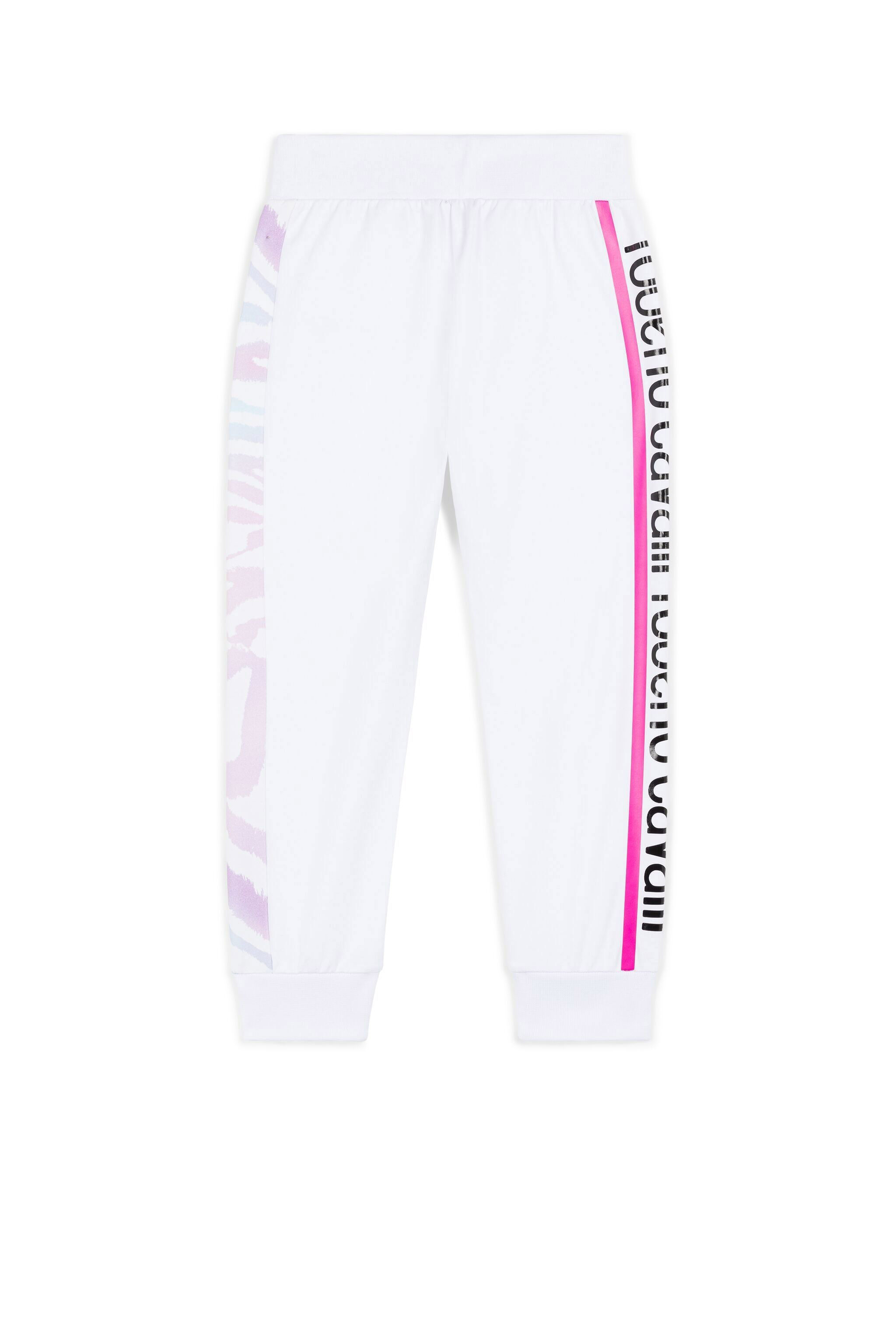 JU Logo And Zebra-Print Sweatpants White KJT208-CF042
