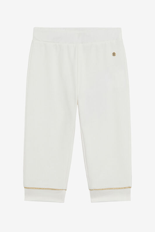 JU Milk White Track Pants with RC Monogram MILKY WHITE VJT201-CF050