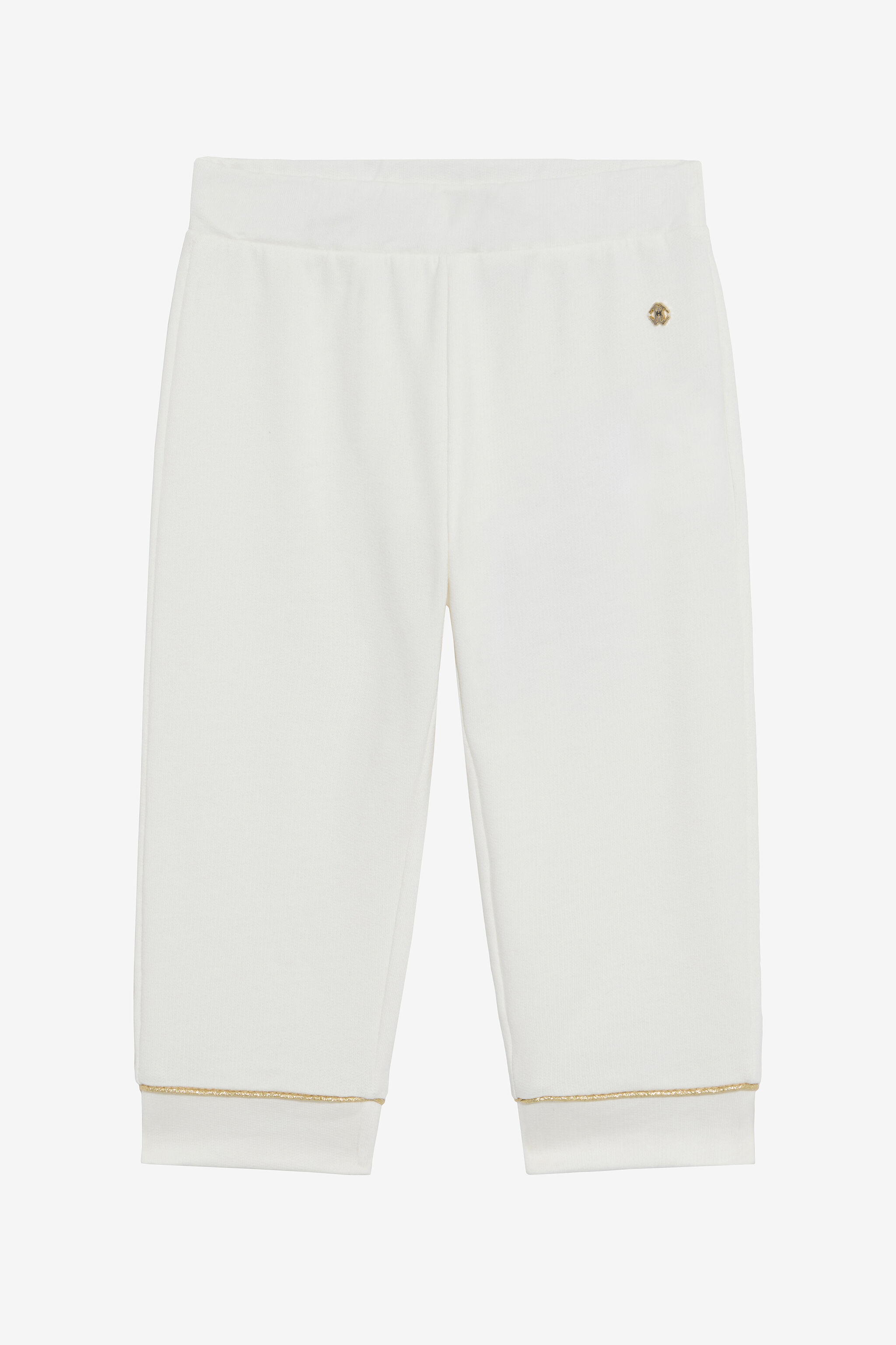 JU Milk White Track Pants with RC Monogram MILKY WHITE VJT201-CF050