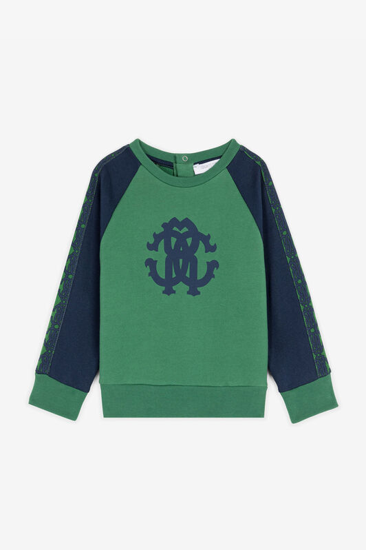 JU RC Monogram Cotton Sweatshirt Green RJT912-CF050