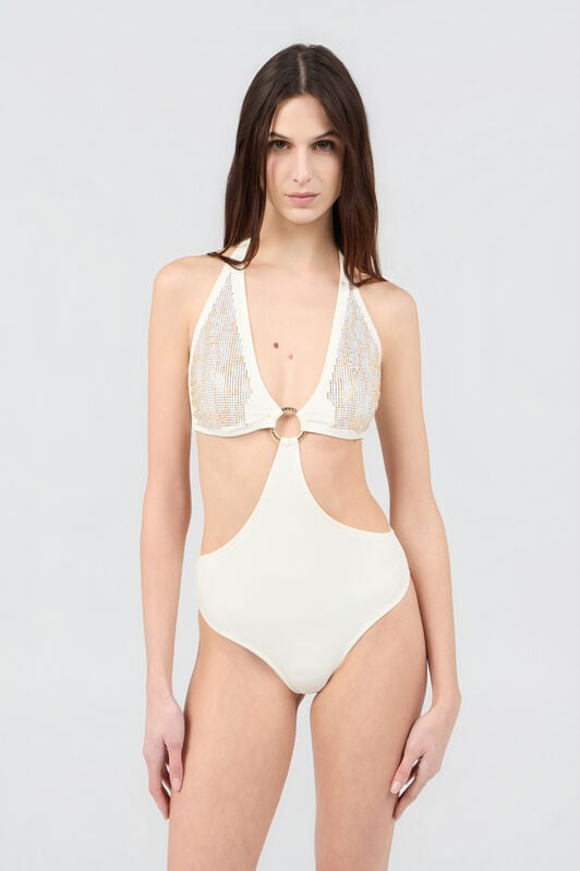 RC One-Piece with Luminous Jaguar Motif RC One-Piece with Luminous Jaguar Motif IVORY SOW00D-4G002