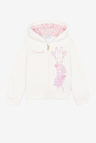 ${brand} Giraffe And Logo-Print Zip Hoodie ${colorDescription} ${masterID}
