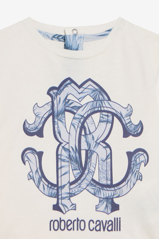 JU Kids T-Shirt With Monogram RC MILKY WHITE TJT647-JD001