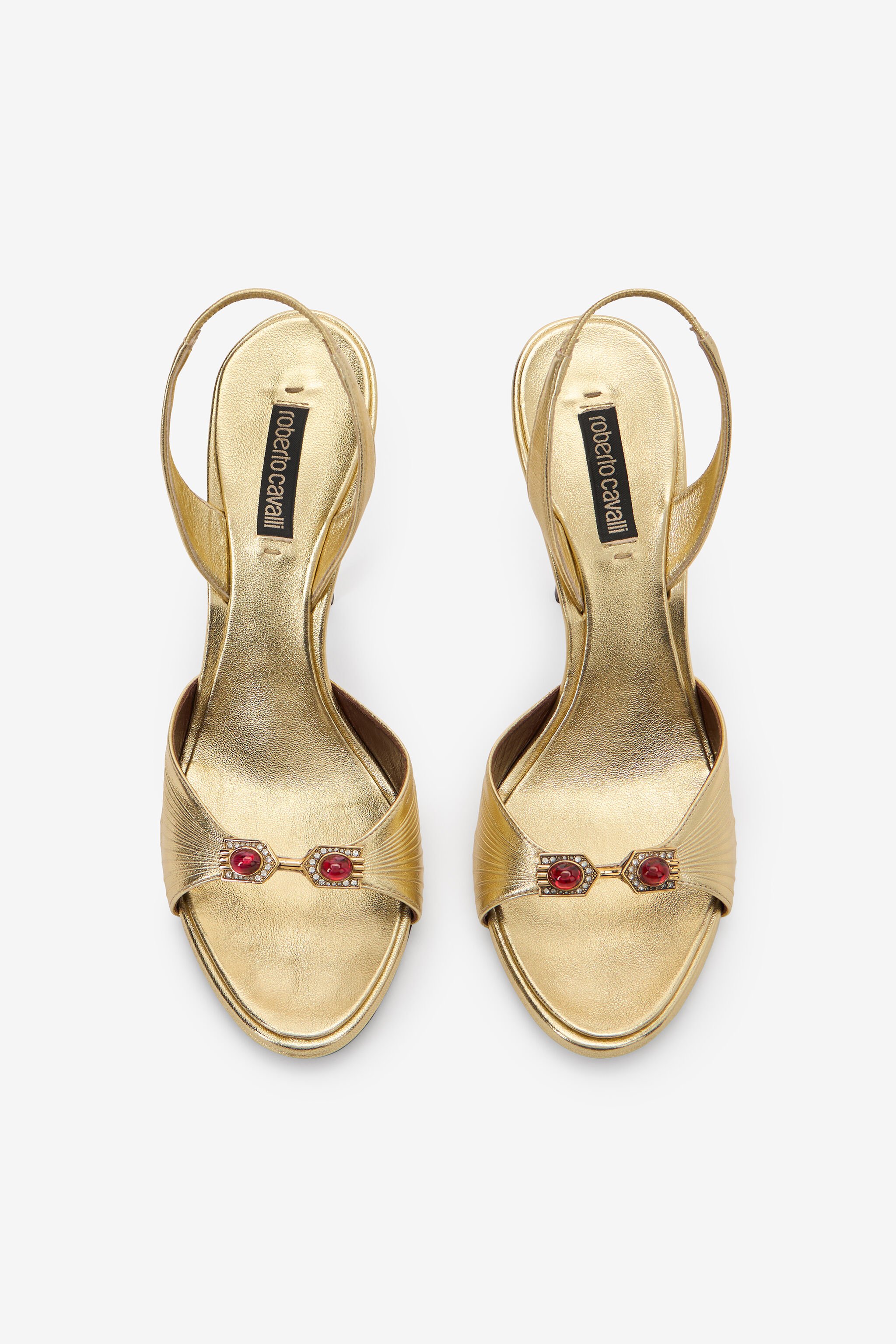 RC Sandalias doradas con hebilla joya GOLD WWS005-PG236