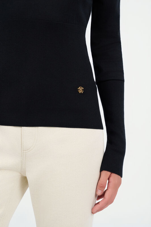 RC Long-sleeve sweater Nero UWM608-WH003