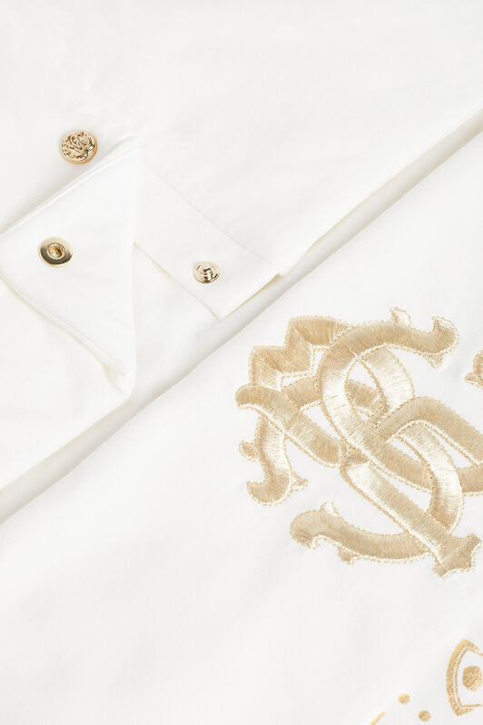 JU White and gold candy print baby nest JU White and gold candy print baby nest MILKY WHITE/GOLD JJT81N-JMS66