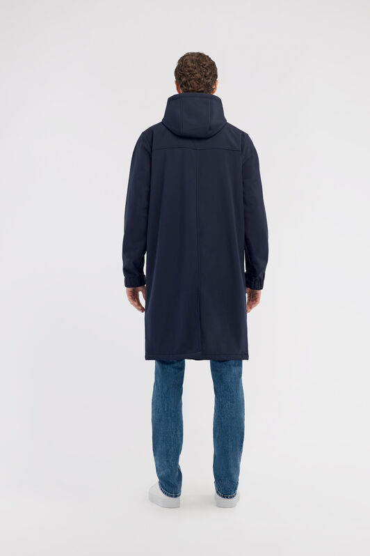 RC Long padded down jacket with logo Bleu foncé NOT40M-SB001