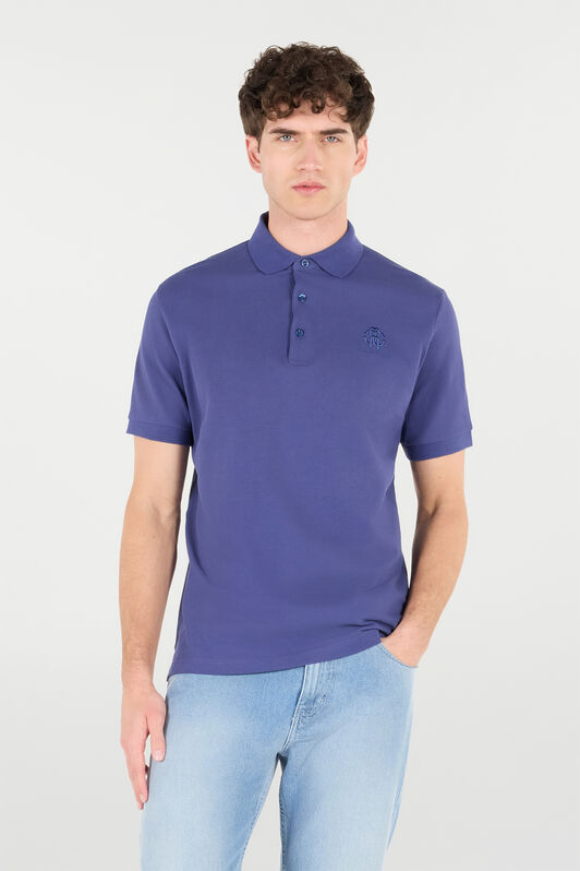 RC Polo Mit Stickerei In Form Des Monogramms RC Und Logo Dunkelblau POT64A-KB001
