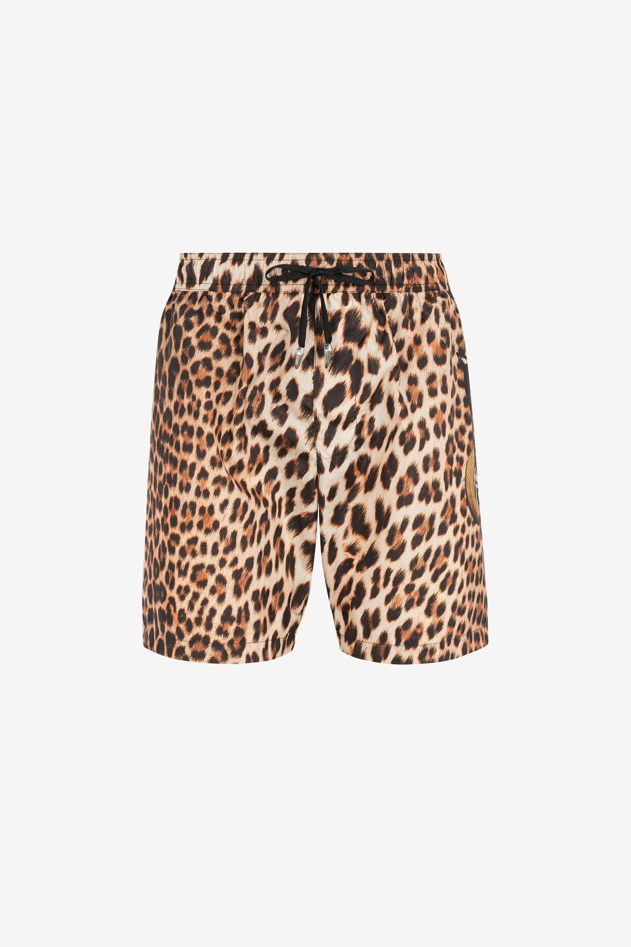 RC Heritage Badeshorts mit Jaguar-Print Hellbraun ONH05C-TCD02