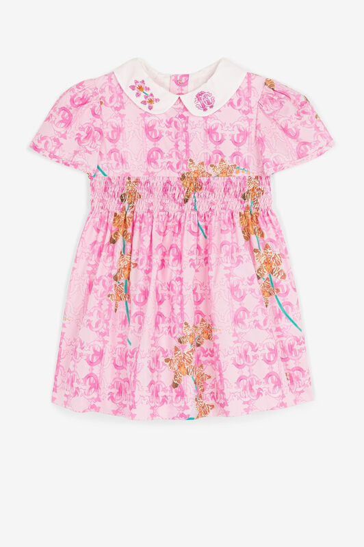 JU Kleid mit Monogramm-Print JU Kleid mit Monogramm-Print Rosa QJT140-CIG19