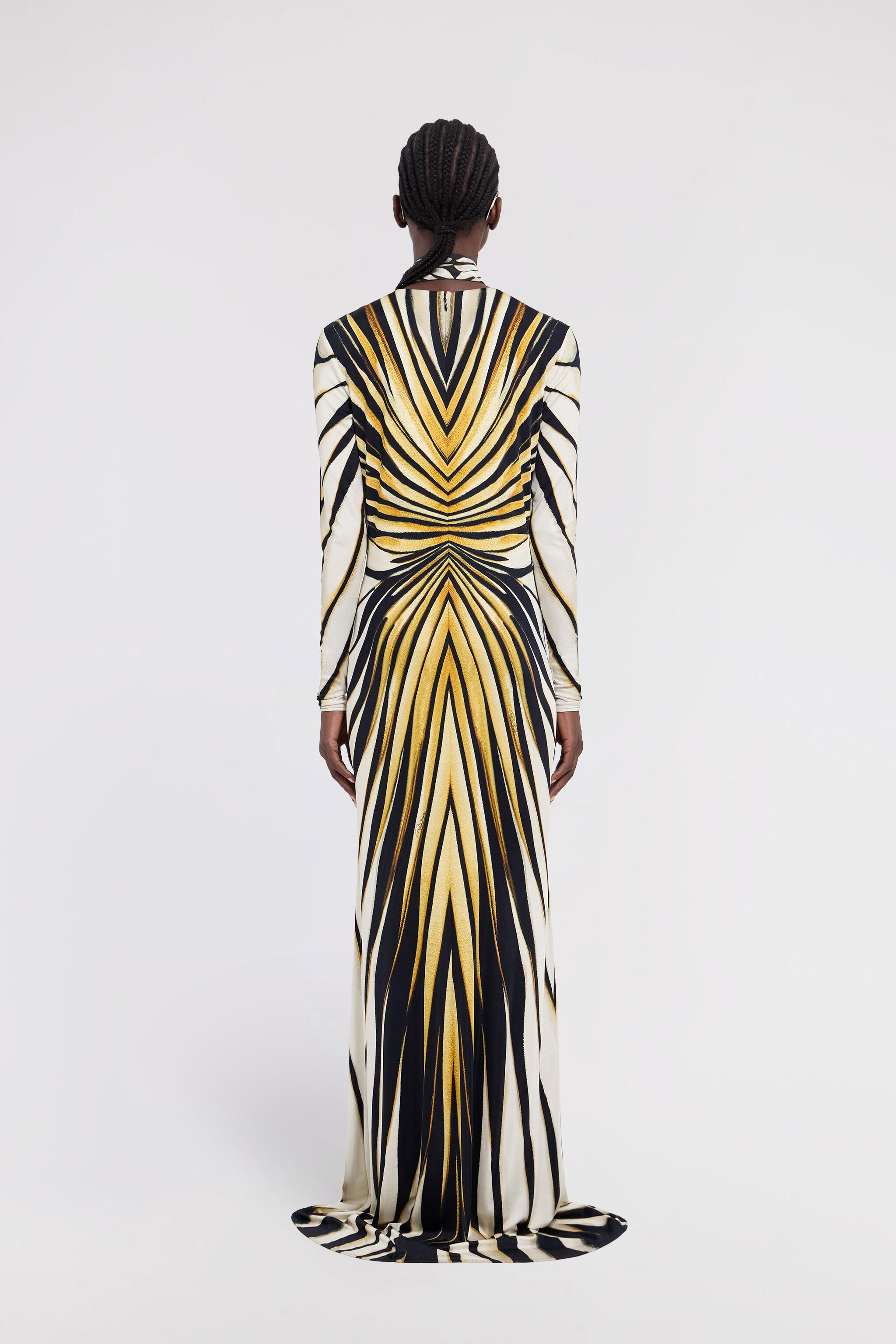 RC Ray Of Gold Print Maxi Dress Gold TKT107-JRM33