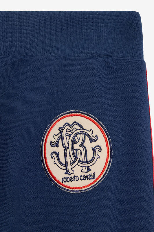 JU Blue Track Pants with RC Monogram NAVY VJT20A-CF050