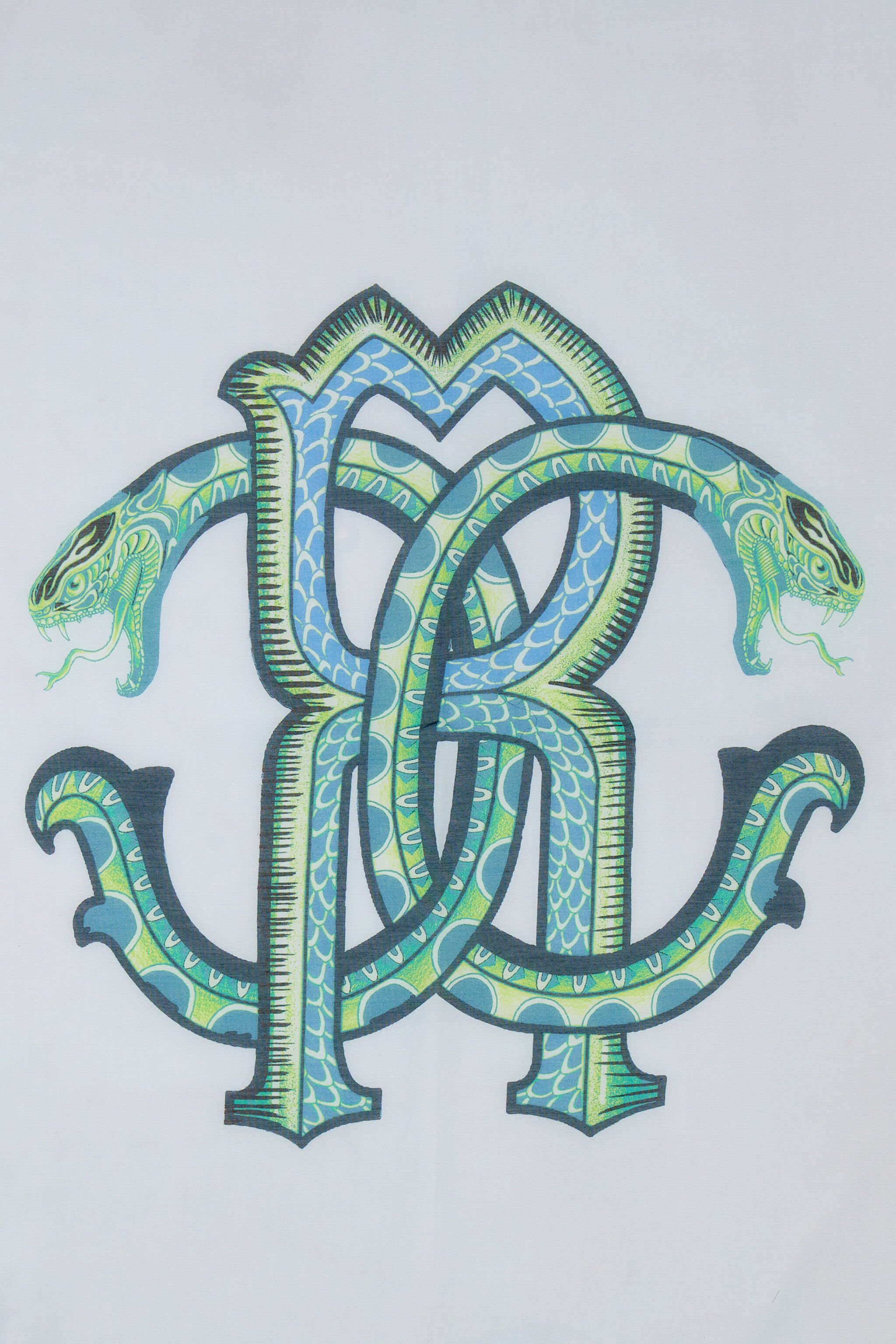 RC Pareo Roberto Cavalli con stampa LEMON Blu SYI00D-1SL58