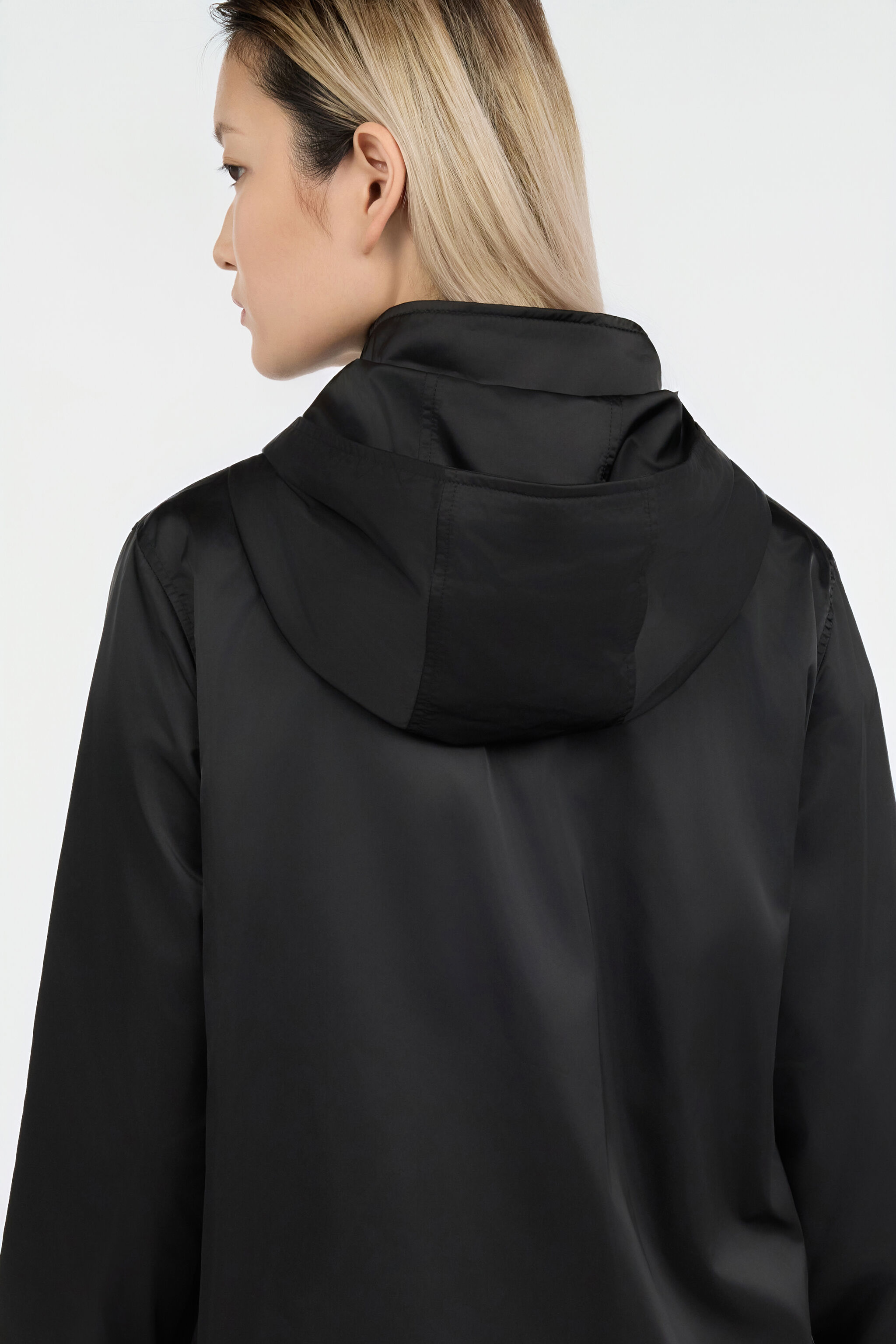 RC Giacca Nera con Cappuccio BLACK QOT40A-TO009
