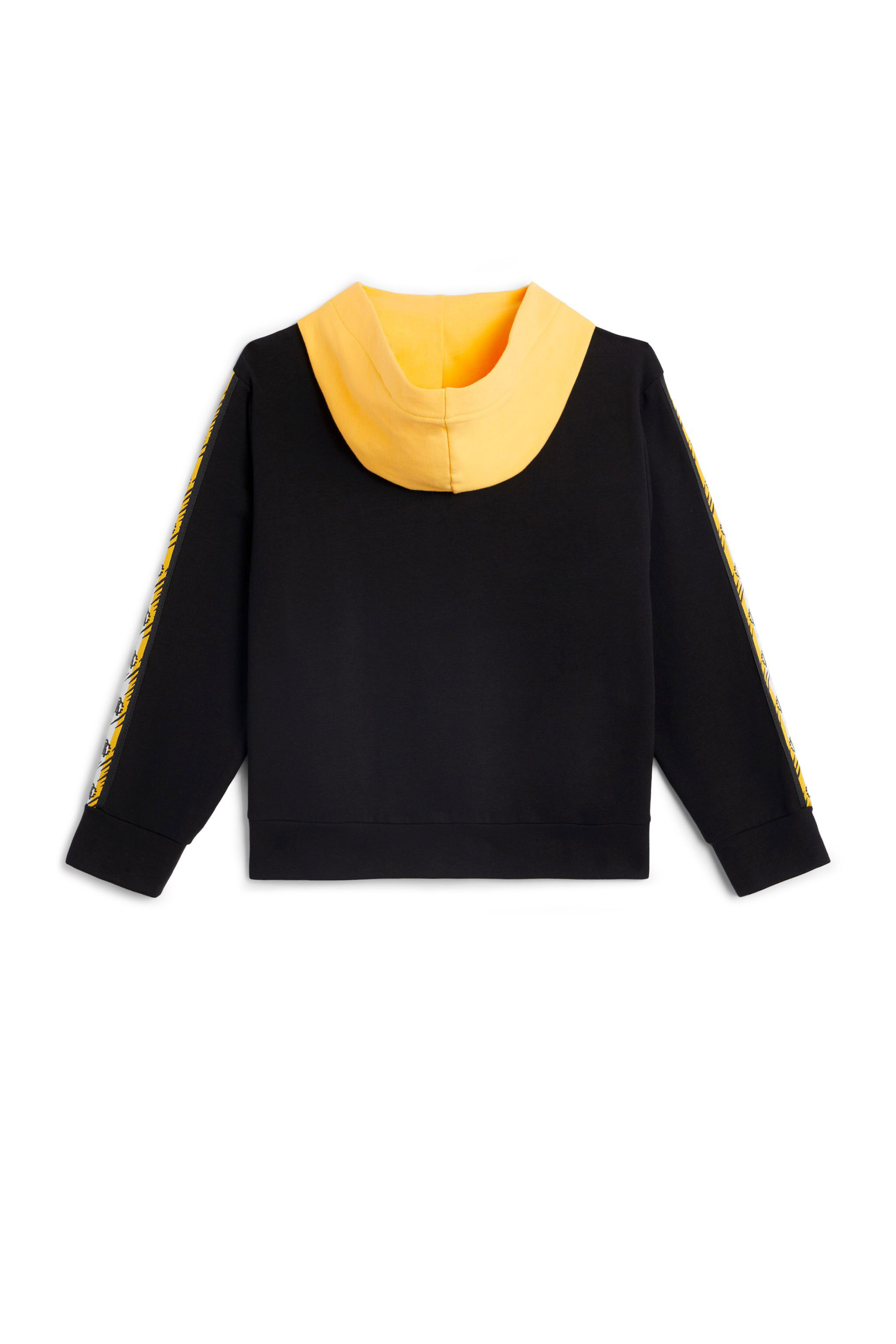 JU Embroidered tiger zipped hoodie BLACK JJT955-CF027