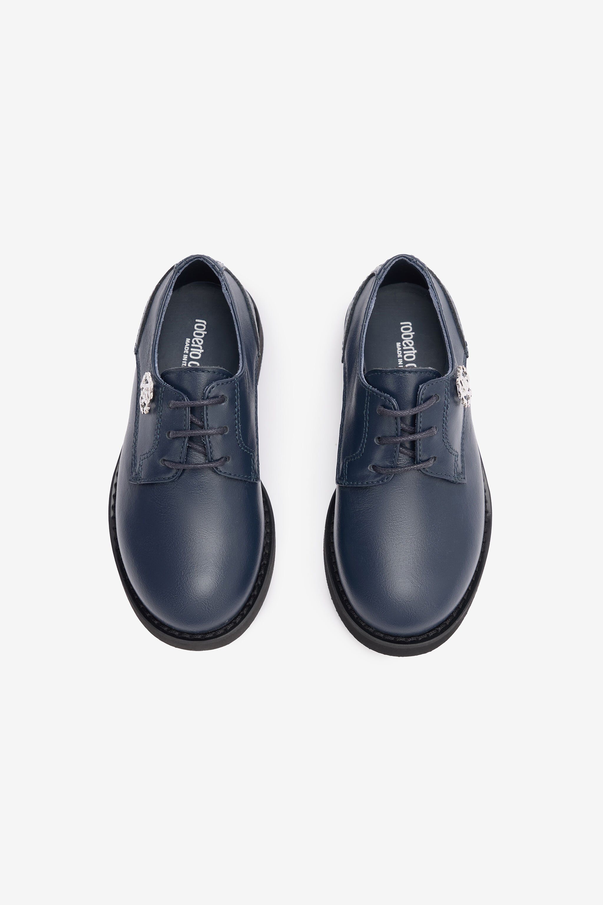 JU Lace-Up Loafers With RC Monogram BLUE NAVY TJS03L-PZJ02