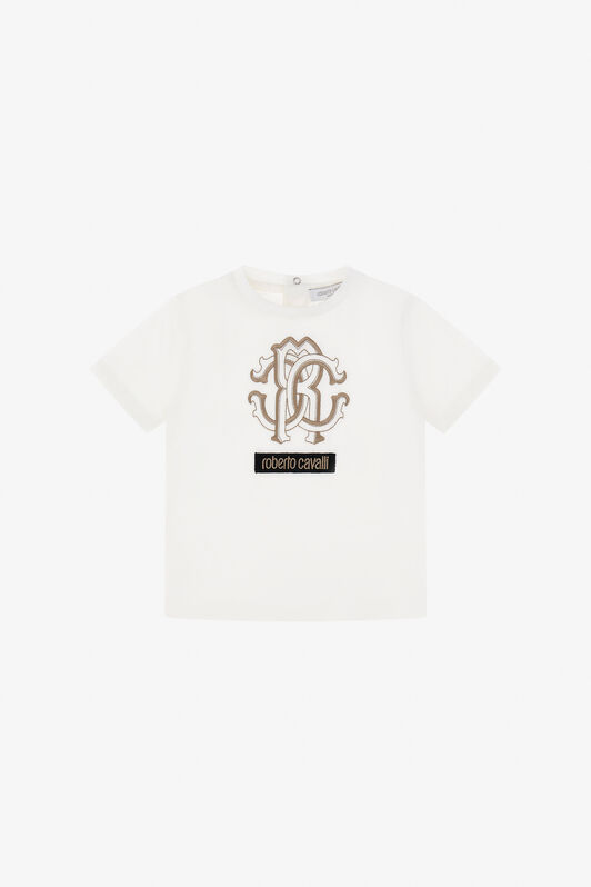 JU RC Logo T-shirt Blanco TJT633-JD001