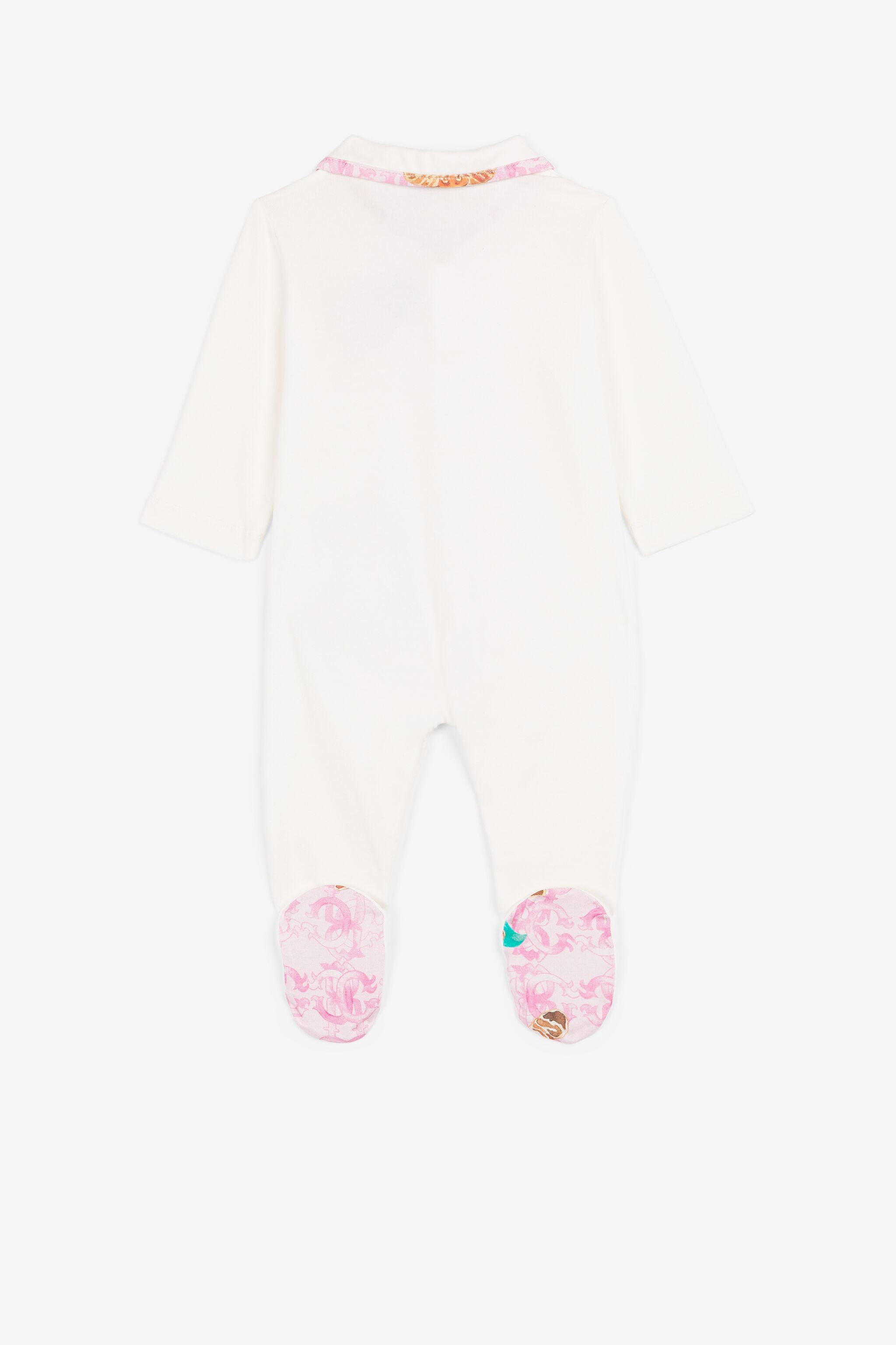 JU Monogram cotton pyjamas White QJT80B-JV025