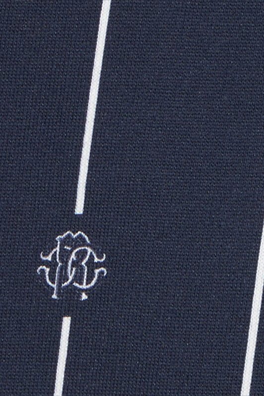 JU Blue Track Pants with RC Monogram and Stripes NAVY VJT208-5OP27