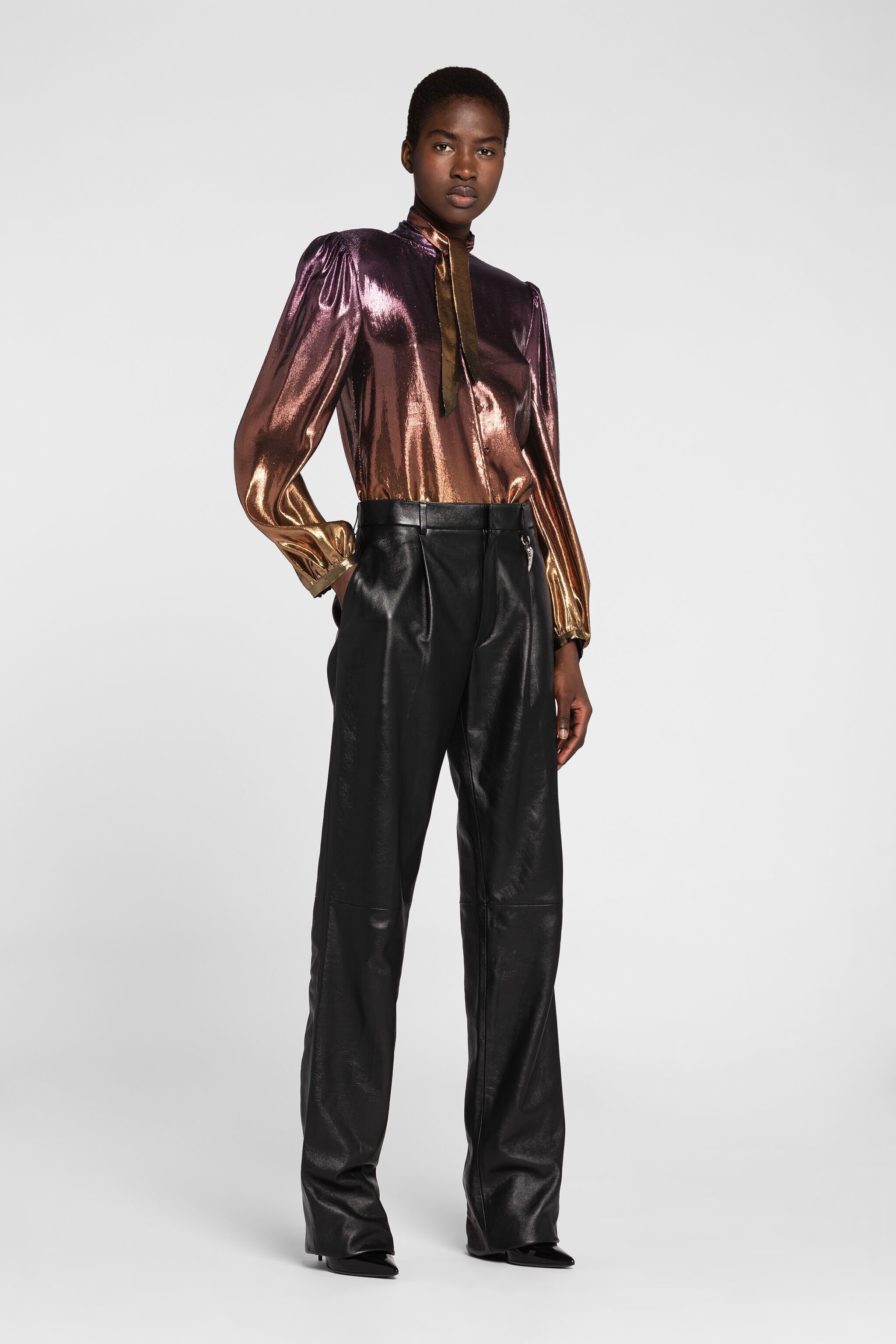 RC Top mit Rundhalsausschnitt im Dégradé-Stil MULTICOLOR PQT705-RJ026