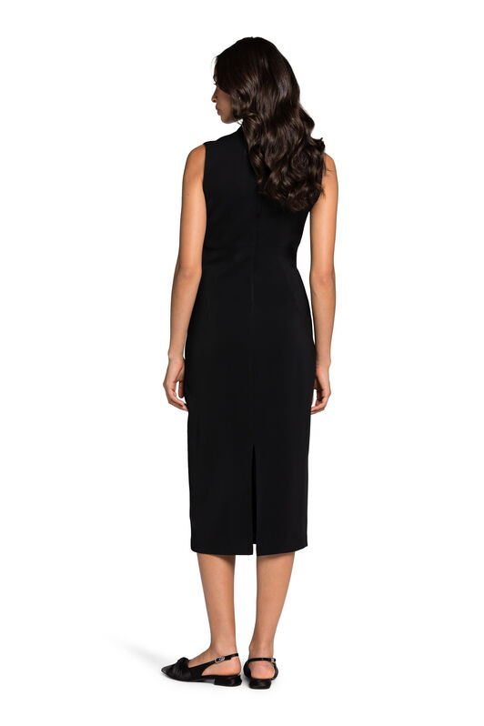 RC Mock-Neck Sleeveless Dress Noir KOT10E-KZ001