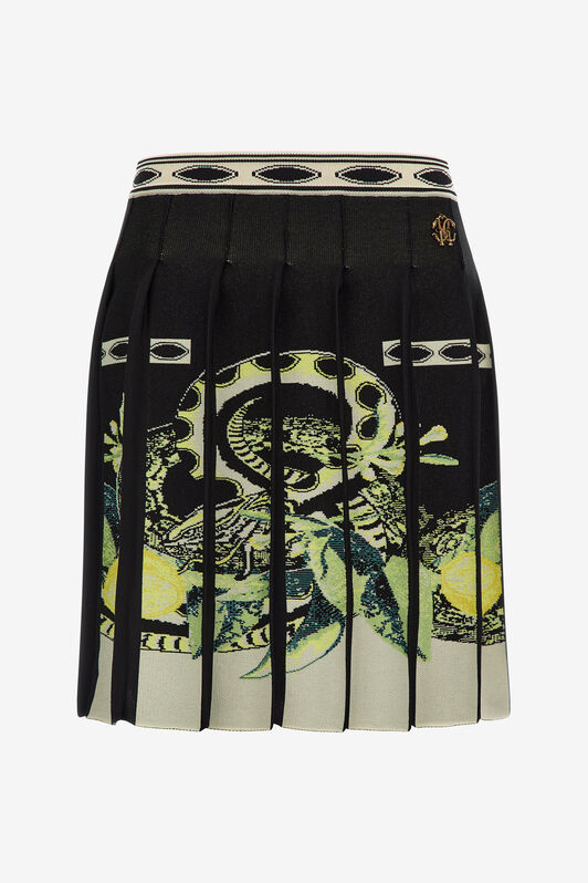 RC Lemon print knit skirt Black SKM301-MI150