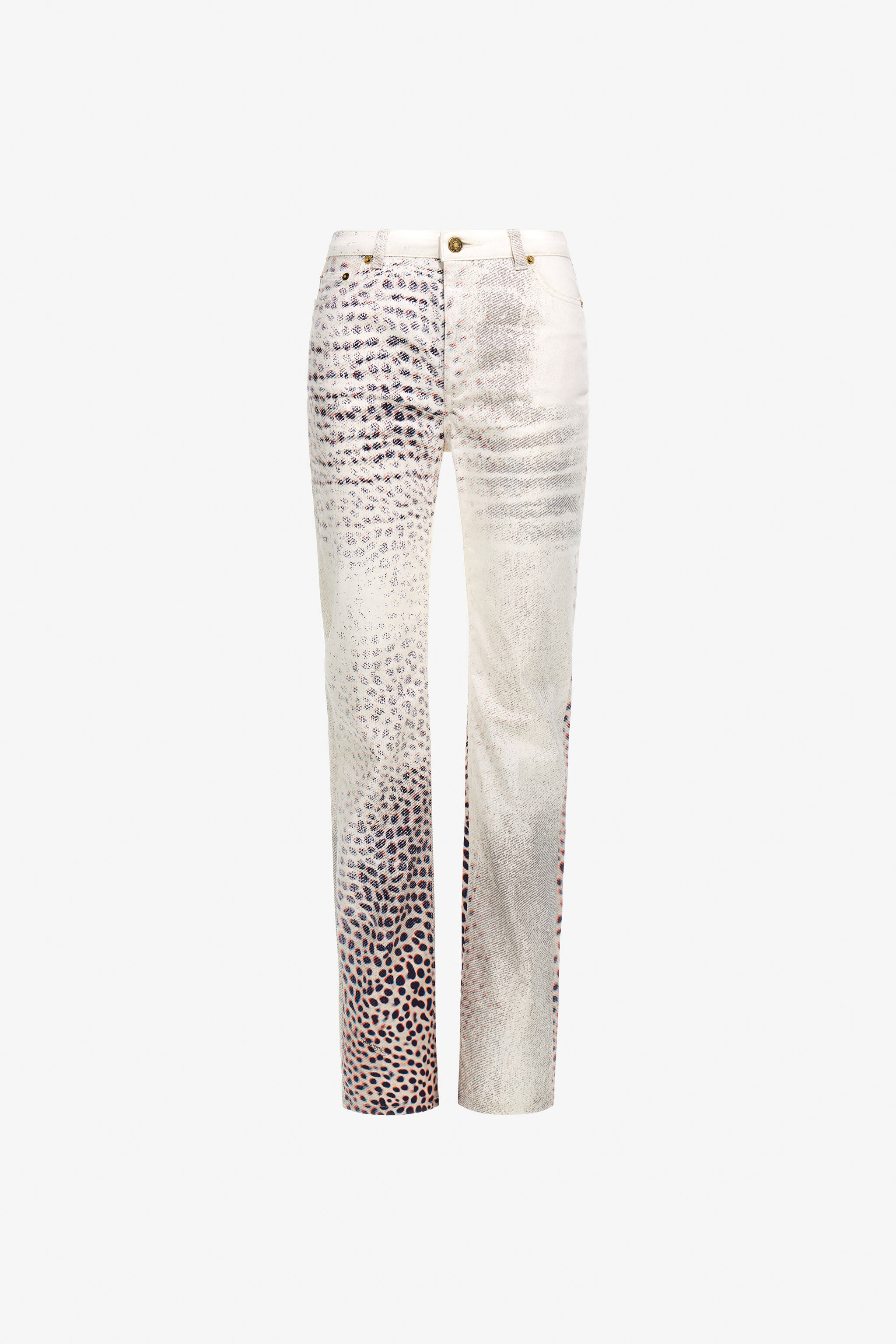 RC Shark Print Jeans Ivory TKJ218-DAN10