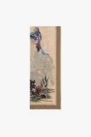 RC Roberto Cavalli Stole with Lemon print Light Brown SYI00C-OBL58