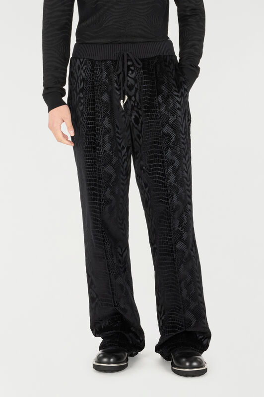 RC Pantalon Avec Motifs Animaliers Noir URT25Y-CJ007