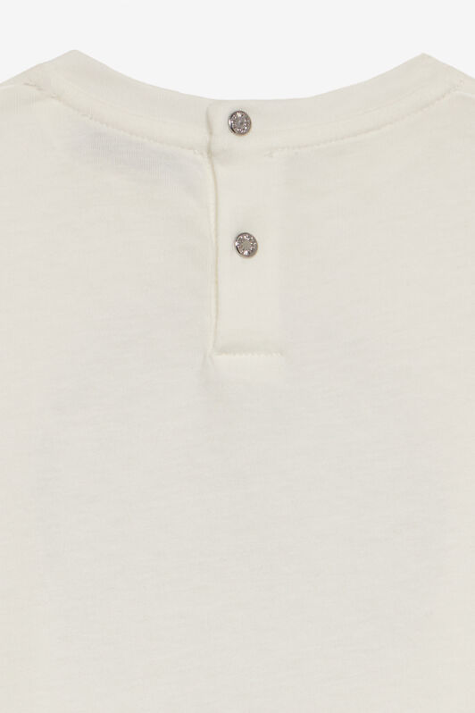 JU T-Shirt Avec Maxi Monogramme RC Et Lettrage Blanc UJT610-JD001