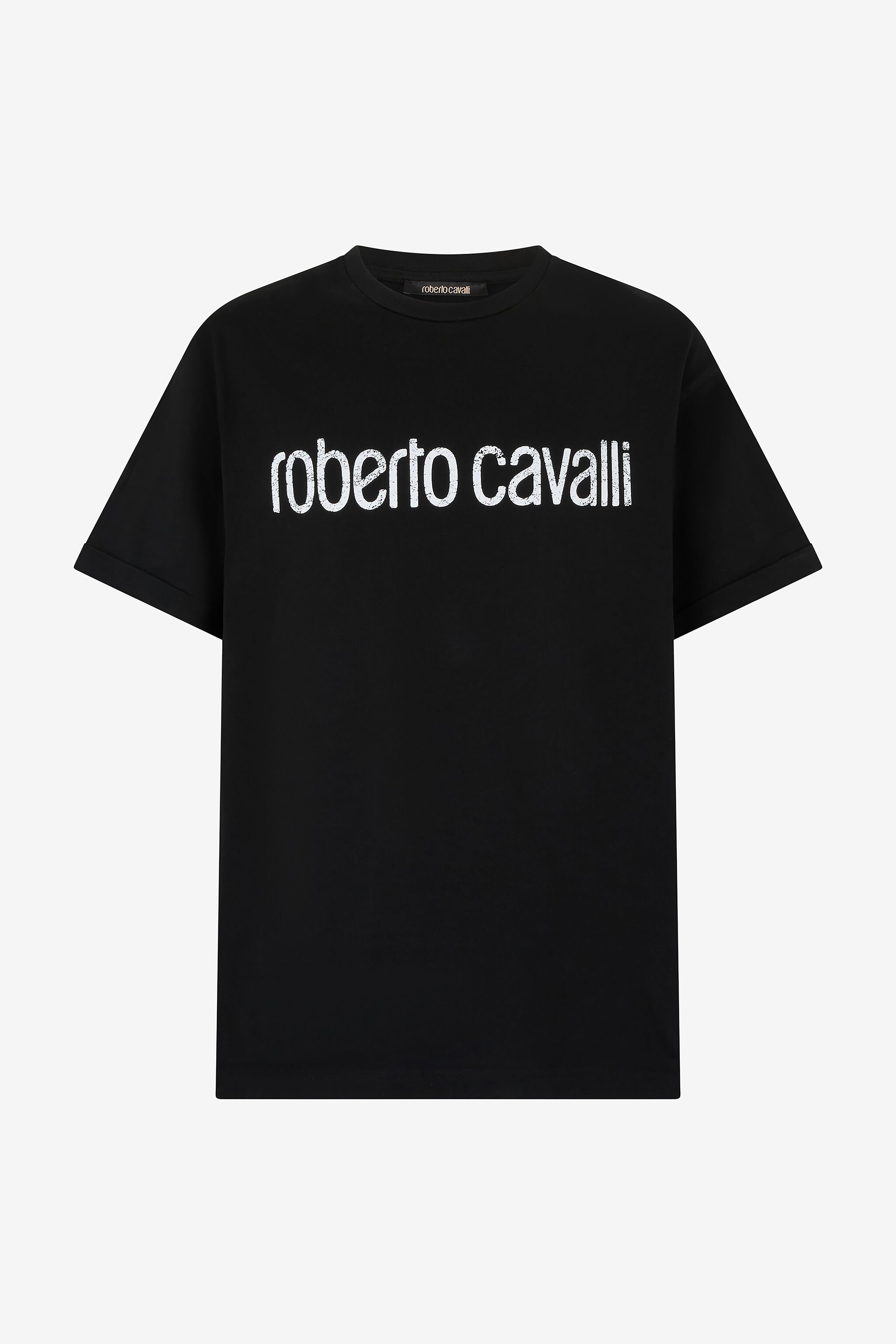 RC T-Shirt With Used Logo Black POT62A-JD060