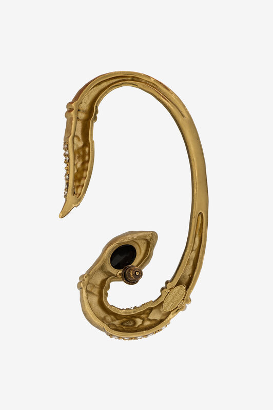 RC Snake-Shaped Earrings Gold VKG013-AM081