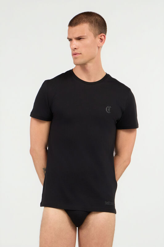 JC T-Shirt Con Monogram JC BLACK UFU003-UF095