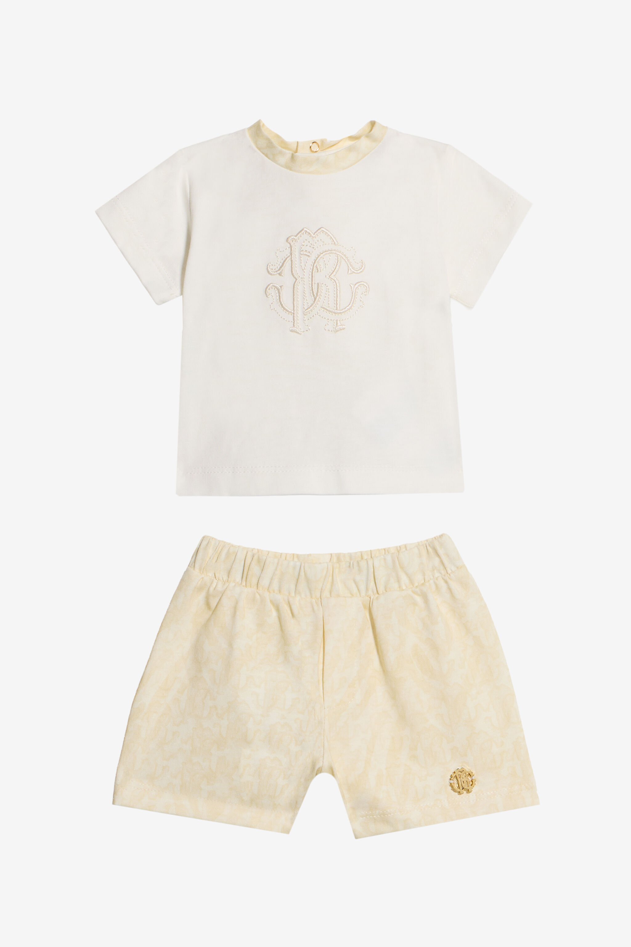 JU Monogram Zebra Print Cotton Set IVORY WJT809-JFR11