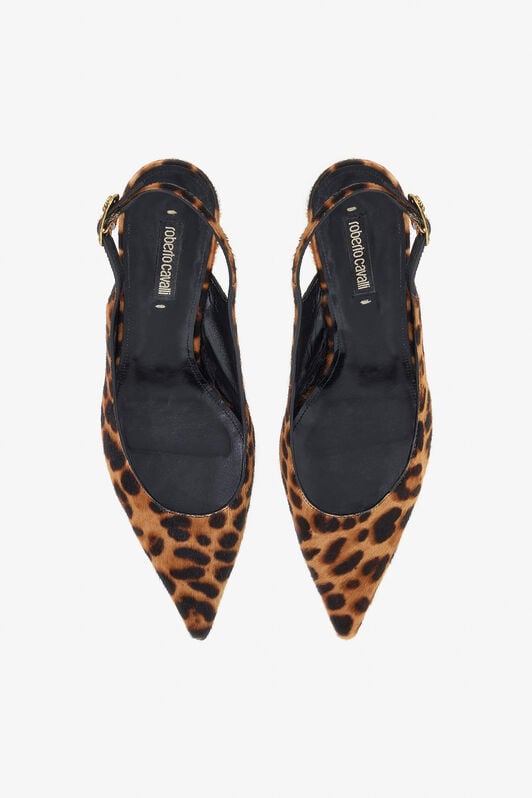 RC Décolleté Slingback Stampa Leopardo Marrone TKS043-PZA92