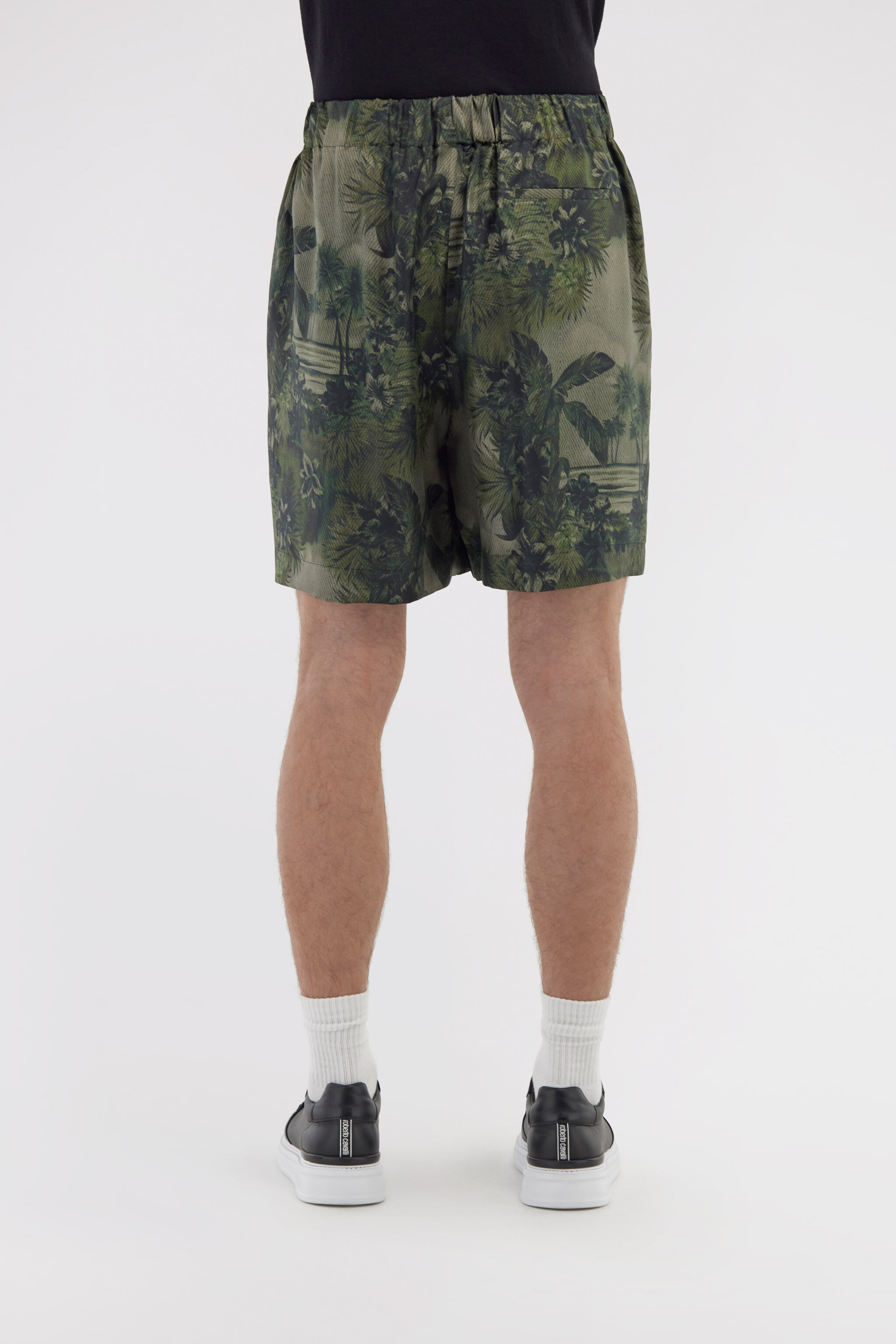 RC Shorts with Green Hawaii print Dark green SRT274-4QI84