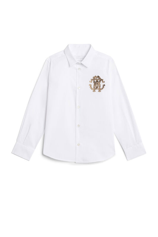 JU Chemise blanche à logo RC JU Chemise blanche à logo RC WHITE JJT752-FN054