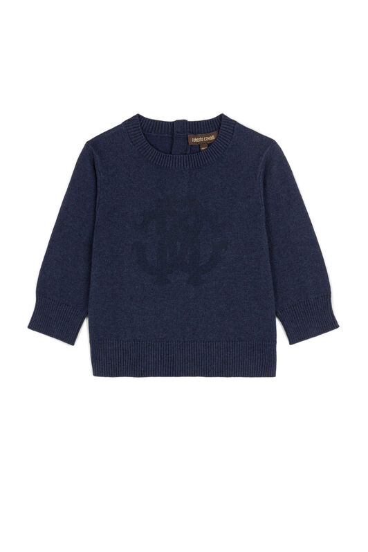 JU Sweater Dark blue FJN105-ITCW0