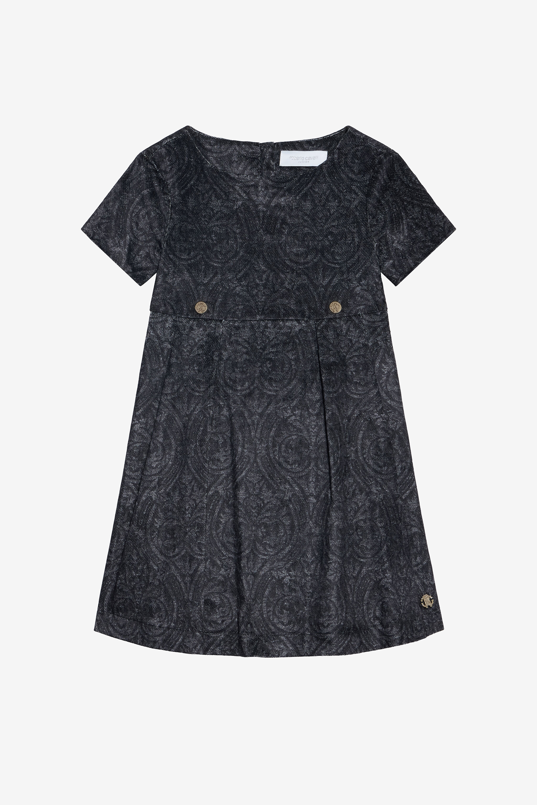 JU Abito Nero Con Stampa Floreale BLACK VJT10F-3RP29