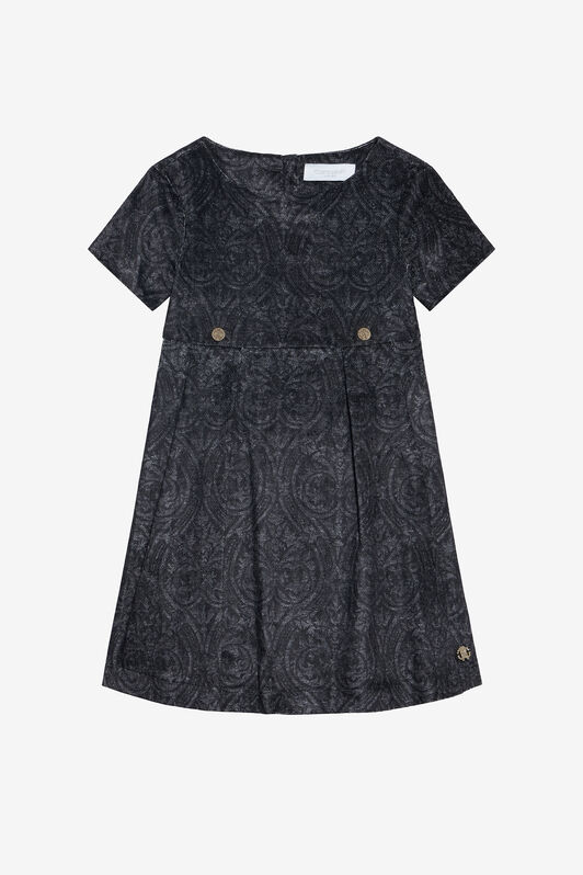 JU Abito Nero Con Stampa Floreale JU Abito Nero Con Stampa Floreale BLACK VJT10F-3RP29