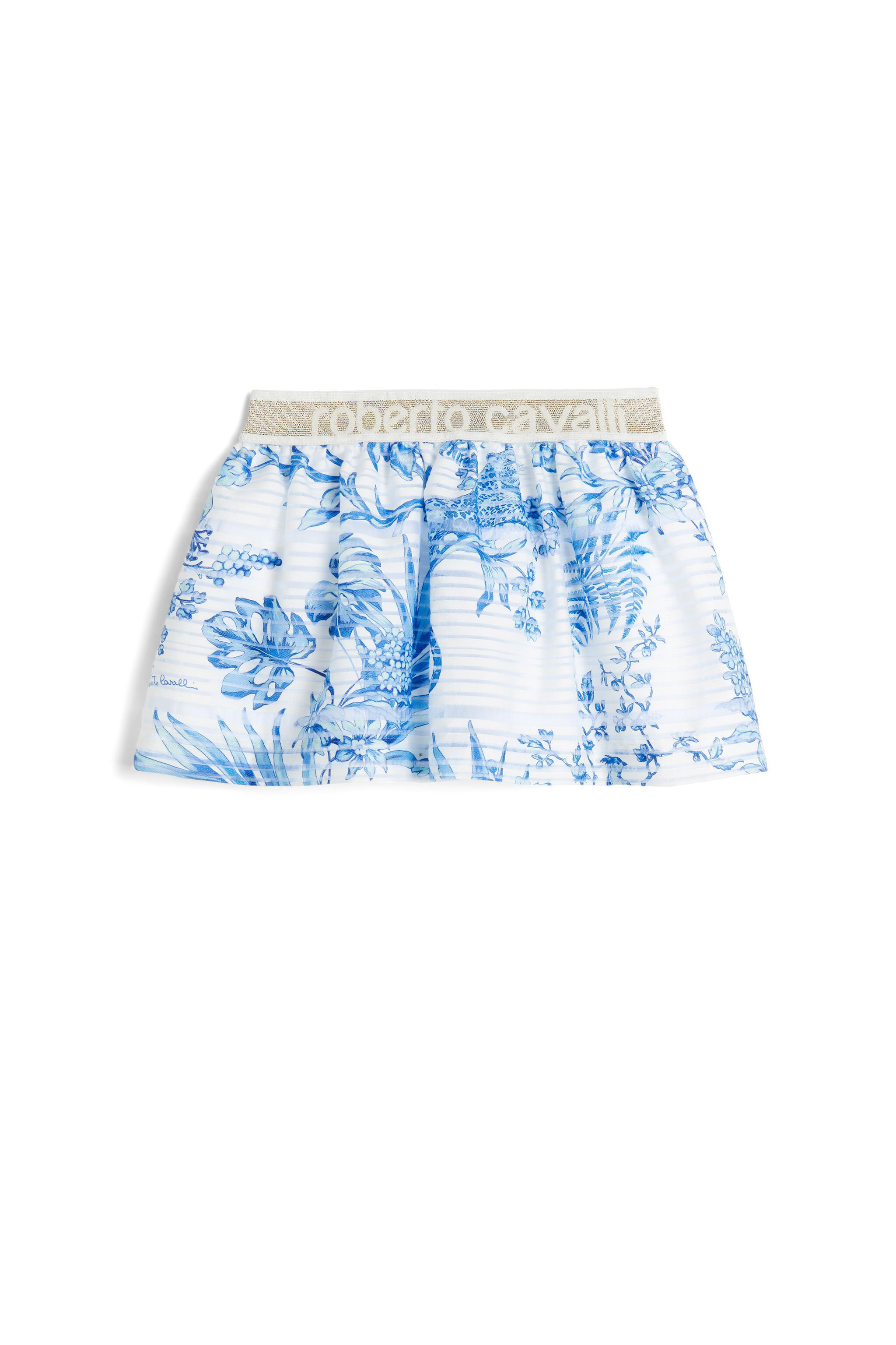 JU Minirock mit Water Safari Print WHITE/BLUE MJT325-OAB67