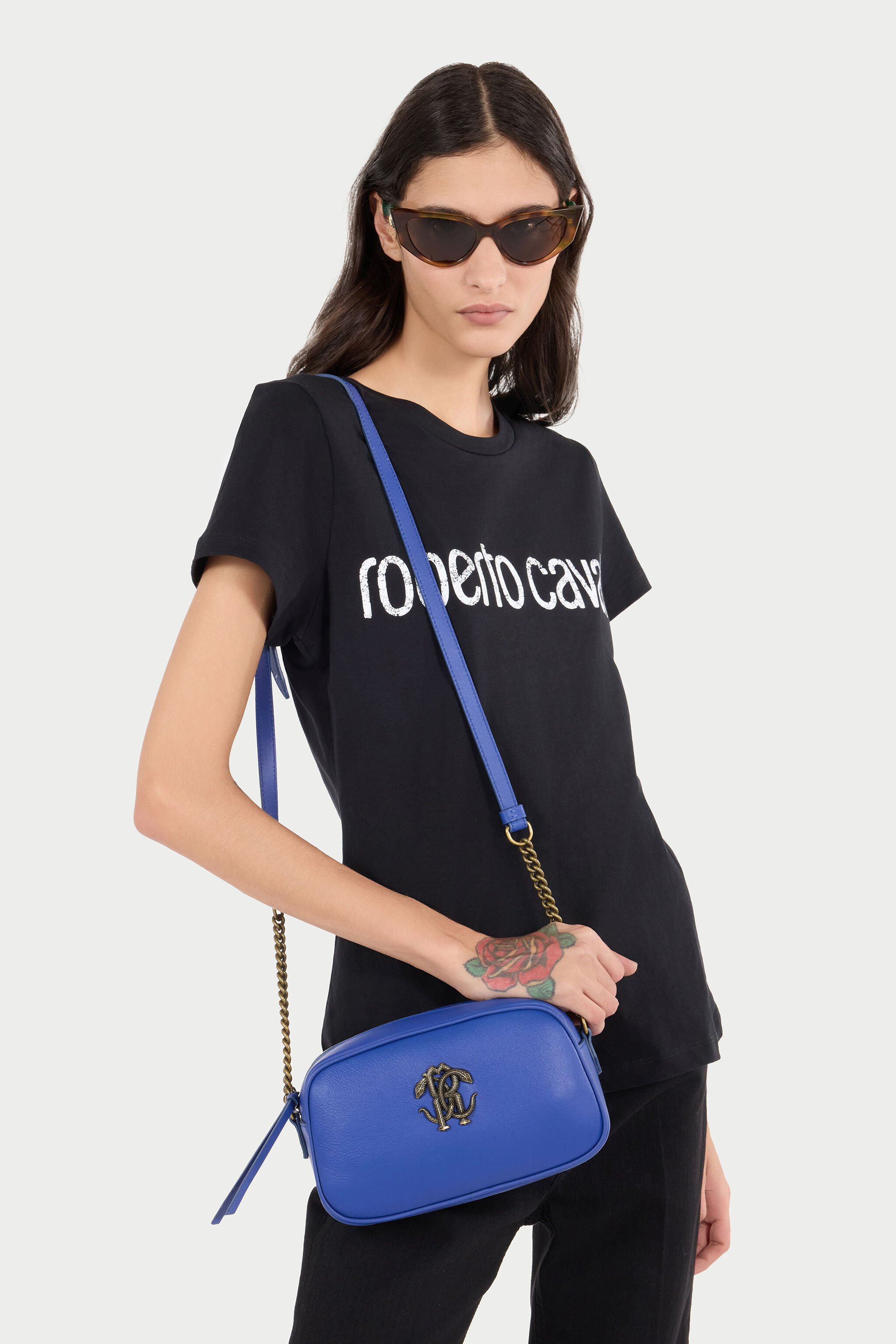 RC Camera Bag With Mirror Snake Monogram BLUE DENIM POB00B-PZ796