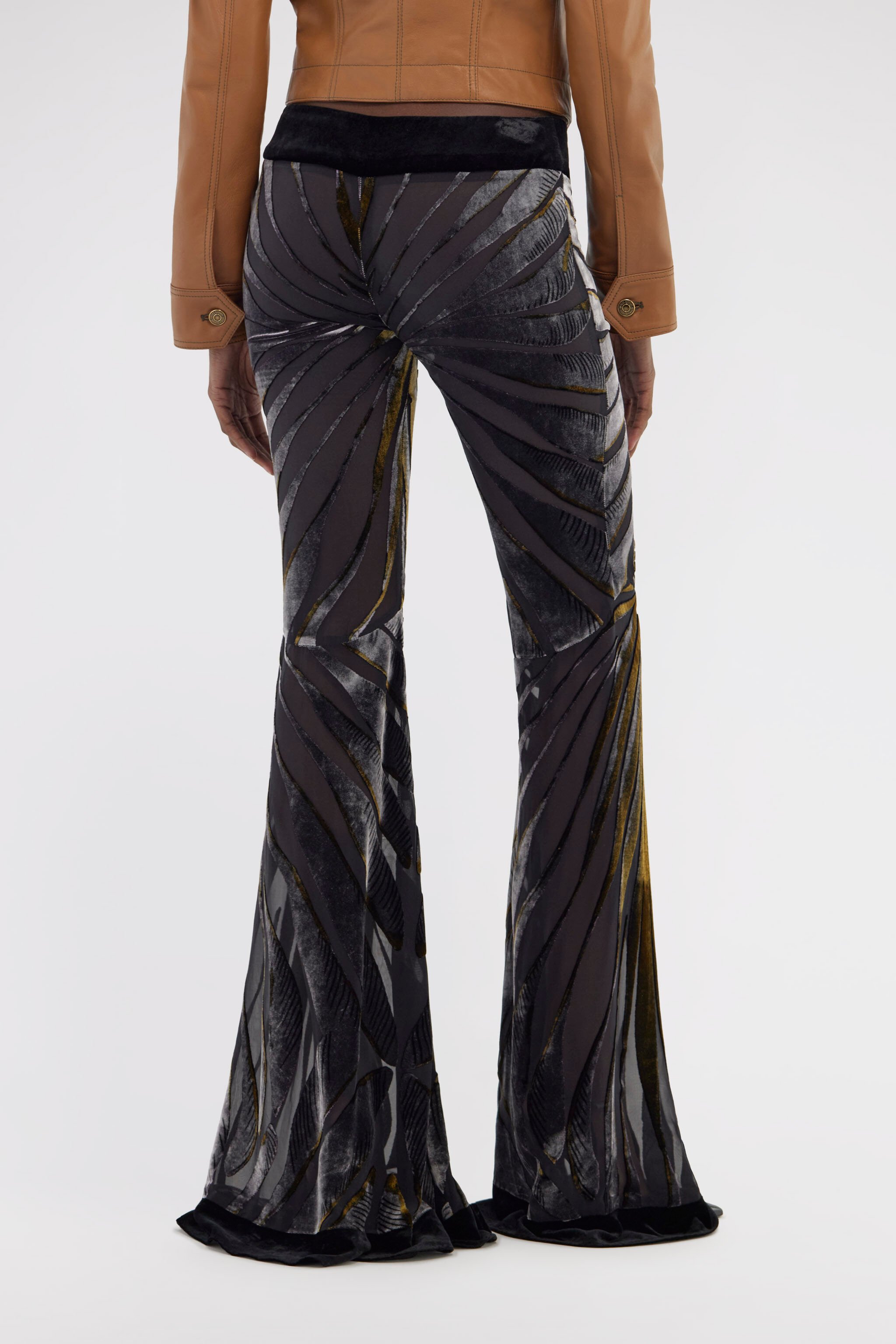 RC Flare Velvet Trousers Nero RWT207-VLI15