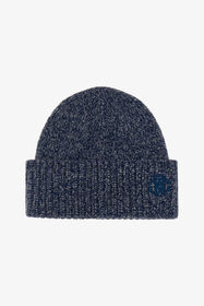 ${brand} Blaue Kaschmir-Mischung Mütze Beanie mit Monogramm RC ${colorDescription} ${masterID}