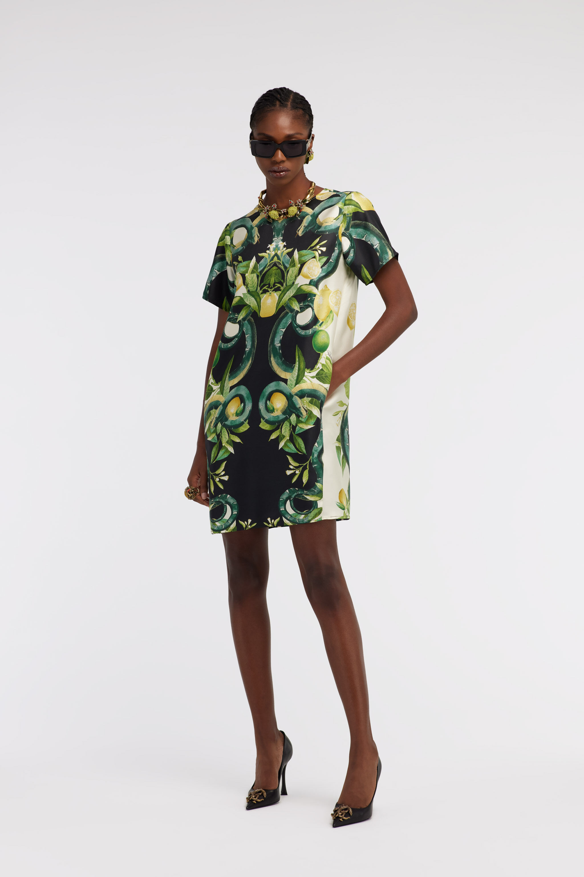 RC Lemon print dress Black SKT135-4QL30
