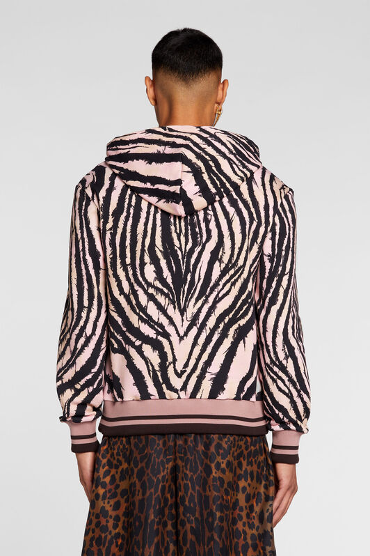 RC Freedom-Print Cotton Hoodie Black/Pink ORT69C-5OC80